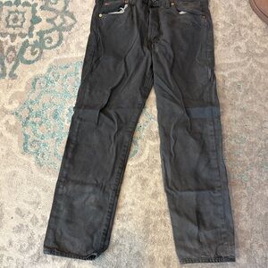 Levi's Men's Black Straight Jeans